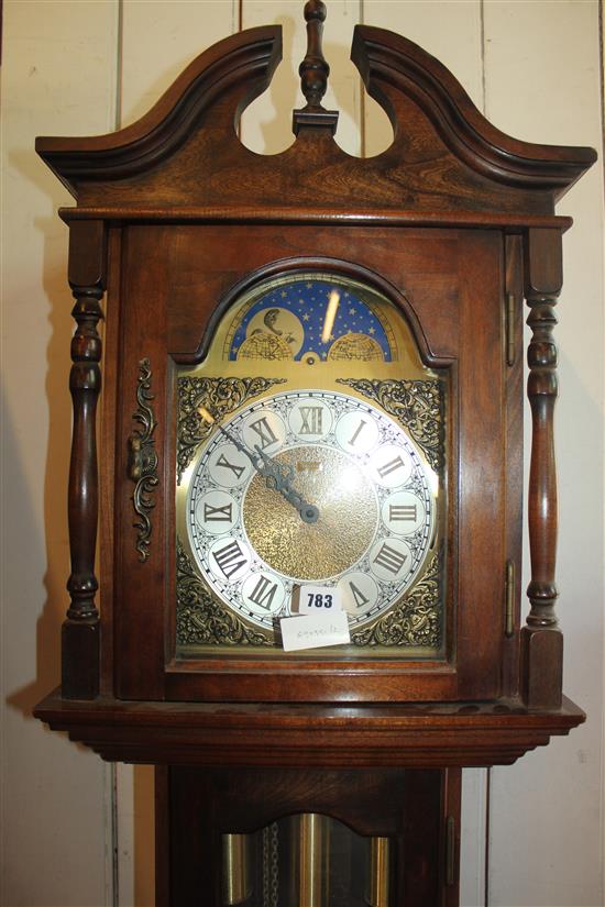 Westminster chiming longcase  clock